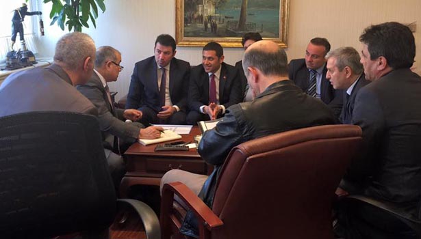 Şehit madenci aileleri, Enerji Bakan Yardımcısı Ali Rıza Alaboyun ile görüştü